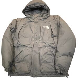 The North Face Men’s Large McMurdo Parka Gray Insulated Down Hooded Winter Coat